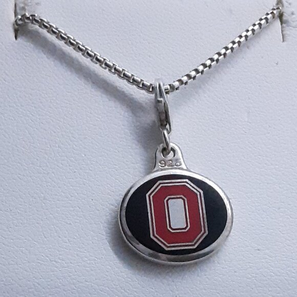 Ohio State Authentic Apparel Jewelry - NEW Sterling Silver Ohio State necklace